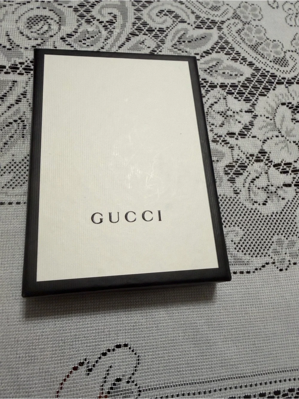 Vintage Gucci Gold Heart Pendant Keychain with Engraved Crest